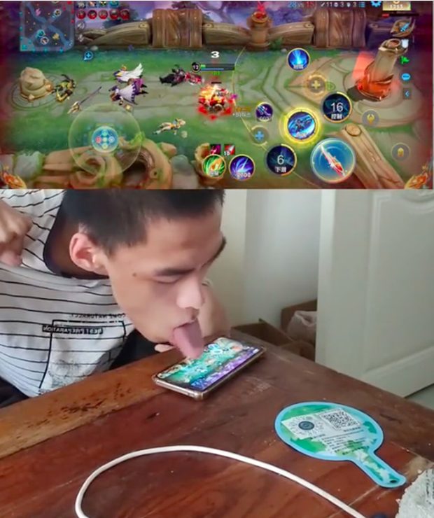 Độc lạ: Game thủ try-hard bằng lưỡi cực căng, khiến ai cũng phải trầm trồ - Ảnh 2. Độc lạ: Game thủ try-hard bằng lưỡi cực căng, khiến ai cũng phải trầm trồ - Ảnh 2.