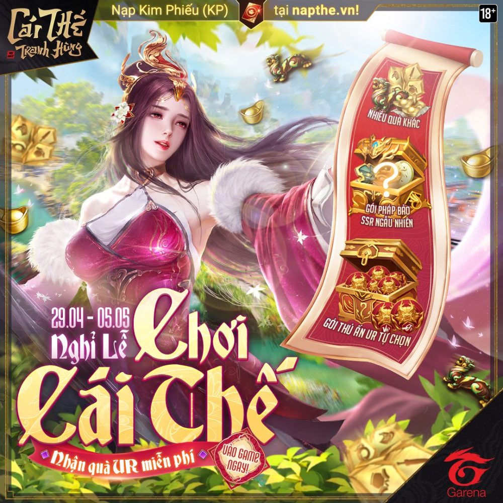 Chơi lớn như Garena, mở chuỗi sự kiện lễ khủng còn hào phóng tặng thêm 3 giftcode mới dành riêng cho fan của Cái Thế Tranh Hùng - Ảnh 3.