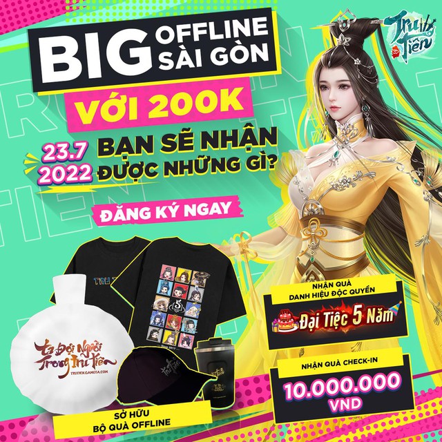 “Mưa quà tặng” mừng sinh nhật 5 tuổi Tru Tiên 3D, checkin nhận ngay 10 triệu đồng - Ảnh 3. “Mưa quà tặng” mừng sinh nhật 5 tuổi Tru Tiên 3D, checkin nhận ngay 10 triệu đồng - Ảnh 3.