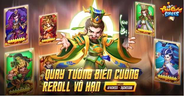 Tặng 4 tướng 5 sao, quay x10 vô hạn: Tiệc ưu đãi không thể cưỡng trong Tam Quốc Chess ra mắt 16/2 - Ảnh 3. Tặng 4 tướng 5 sao, quay x10 vô hạn: Tiệc ưu đãi không thể cưỡng trong Tam Quốc Chess ra mắt 16/2 - Ảnh 3.