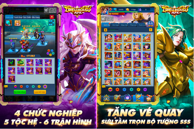 Triệu Hồi Sư AFK chính thức ra mắt: Tặng 100 lượt quay, 6 tướng SSS cùng 1000 mã quà tặng - Ảnh 4. Triệu Hồi Sư AFK chính thức ra mắt: Tặng 100 lượt quay, 6 tướng SSS cùng 1000 mã quà tặng - Ảnh 4.