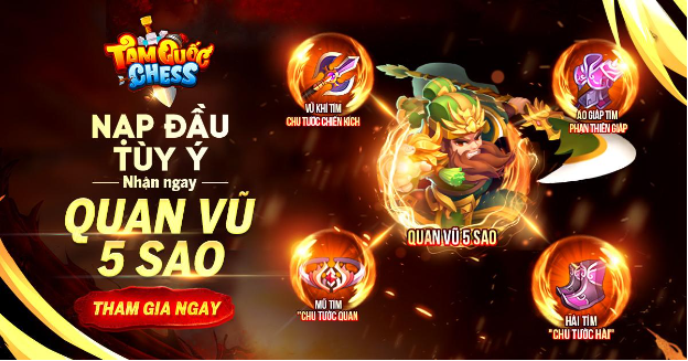Tặng 4 tướng 5 sao, quay x10 vô hạn: Tiệc ưu đãi không thể cưỡng trong Tam Quốc Chess ra mắt 16/2 - Ảnh 5. Tặng 4 tướng 5 sao, quay x10 vô hạn: Tiệc ưu đãi không thể cưỡng trong Tam Quốc Chess ra mắt 16/2 - Ảnh 5.
