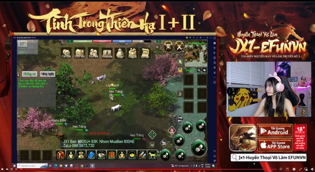 Hàng loạt KOLs livestream JX1 Efunvn Mobile, điều hiếm thấy của thị trường game nhập vai kiếm hiệp - Ảnh 8. Hàng loạt KOLs livestream JX1 Efunvn Mobile, điều hiếm thấy của thị trường game nhập vai kiếm hiệp - Ảnh 8.