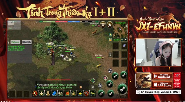 Hàng loạt KOLs livestream JX1 Efunvn Mobile, điều hiếm thấy của thị trường game nhập vai kiếm hiệp - Ảnh 3. Hàng loạt KOLs livestream JX1 Efunvn Mobile, điều hiếm thấy của thị trường game nhập vai kiếm hiệp - Ảnh 3.