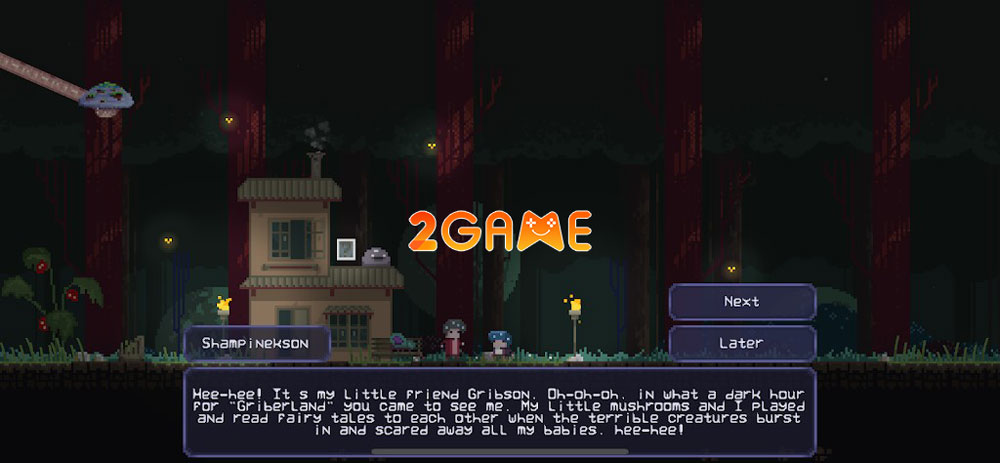 Các đoạn hội thoại đa dạng trong game Pileus Bad Trip