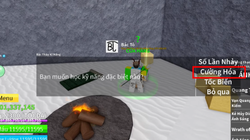 Cách dùng tốc biến trong Blox Fruit trên máy tính, điện thoại Tìm học kỹ năng Tốc Biến tại Đảo Tuyết