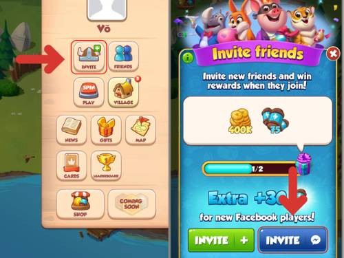 Hack coin master 10000 spin link 10/12/2023 Mời bạn bè trên Facebook tham gia Coin Master