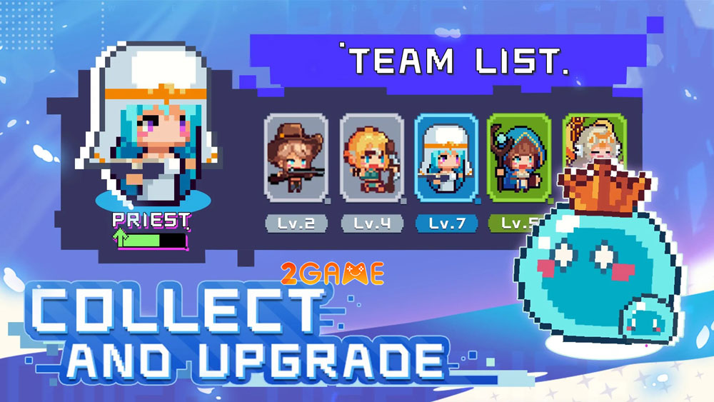 Dàn nhân vật của game Pixel Chaos Dàn nhân vật của game Pixel Chaos