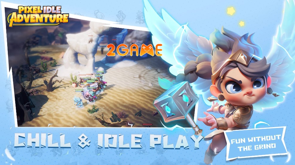 Pixel Idle Adventure – Game Idle RPG đưa người chơi tới một thế giới Pixel Fantasy cổ điển pixel idle adventure 2
