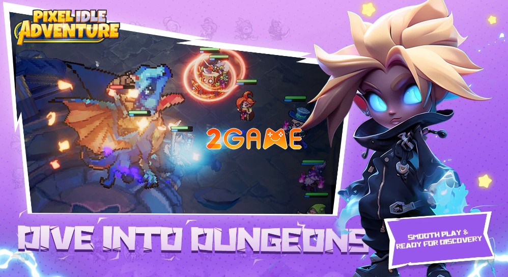 Pixel Idle Adventure – Game Idle RPG đưa người chơi tới một thế giới Pixel Fantasy cổ điển pixel idle adventure 5