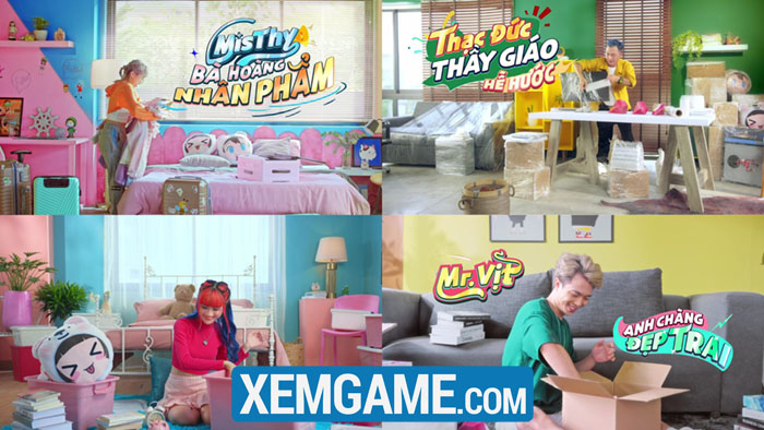 play-together-vng-5-7-2 MisThy, Thạc Đức, Mister Vịt và Vê Vê rủ rê nhau cùng “chuyển nhà” trong TVC Play Together VNG play together vng 5 7 2