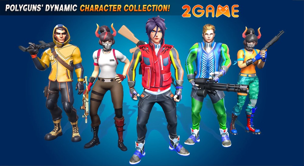 Tham gia vào những trận chiến đầy màu sắc trong game PolyGuns FPS – Shooter Strike polyguns fps 4