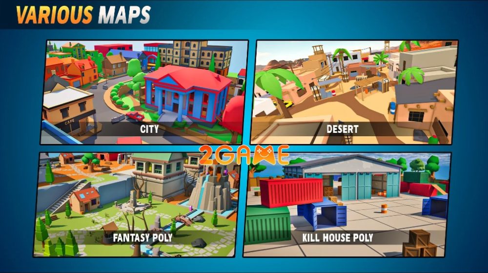 Tham gia vào những trận chiến đầy màu sắc trong game PolyGuns FPS – Shooter Strike polyguns fps 5