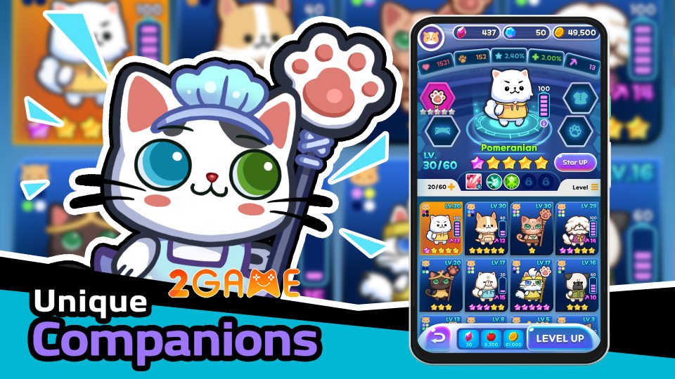 Chiêu mộ các thành viên cực cute trong game Pome Rumble M