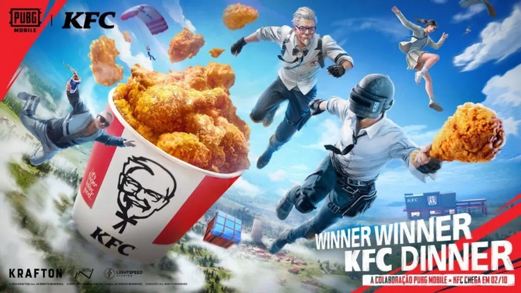 PUBG Mobile phiên bản mới có màn kết hợp mới với thương hiệu KFC pubg mobile x kfc 1