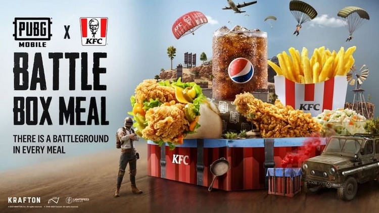 PUBG Mobile phiên bản mới có màn kết hợp mới với thương hiệu KFC pubg mobile x kfc 2
