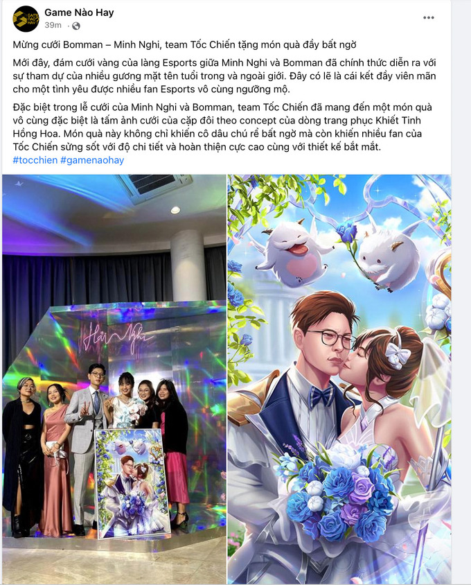 "Custom" ảnh cưới MC Minh Nghi, Bomman lấy cảm hứng từ skin Khiết Tinh Hồng Hoa q111 3