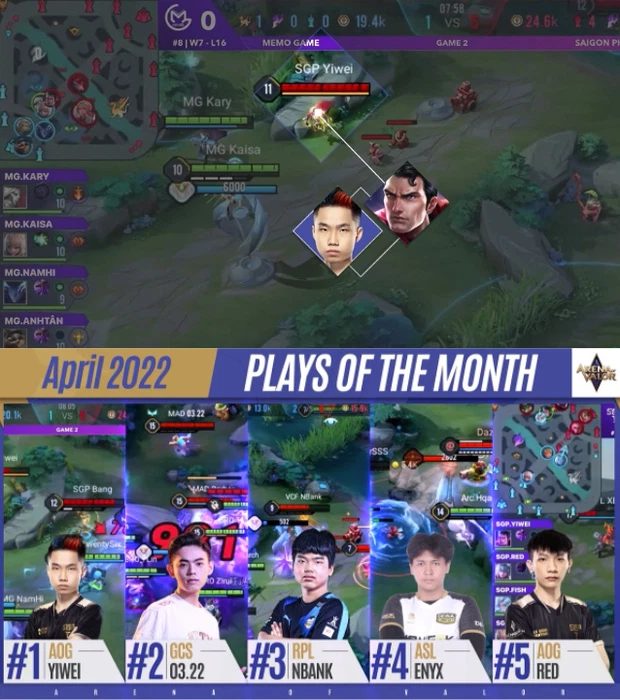 Đứng đầu top highlight Liên Quân thế giới, Yiwei lập tức đăng đàn "cà khịa" Lai Bâng cực gắt q26 9