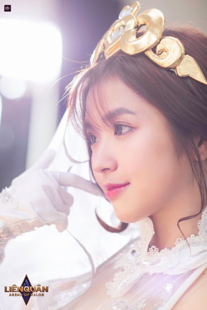 q29-5 Suni Hạ Linh cosplay Violet Vợ Người Ta: Cô dâu đẹp nhất Liên Quân Mobile q29 5