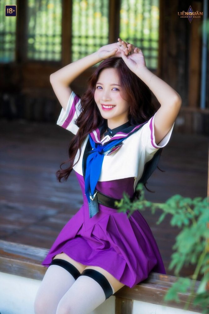 q38-5 Hot girl "Garage hạnh phúc" cosplay Thứ Nguyên Vệ Thần: Nhan sắc ngọt ngào bất biến q38 5