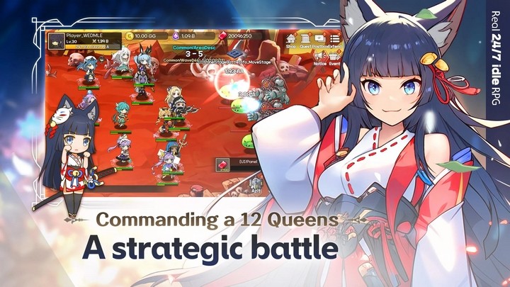 Queens Legion với hơn 100 nữ vương xinh đẹp cho game thủ thả ga “quẹo lựa”