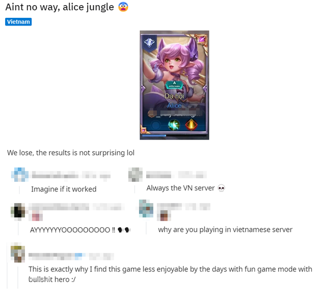 "Tà giáo" Alice đi rừng của Việt Nam khiến cộng đồng Liên Quân quốc tế khóc thét - Ảnh 3.