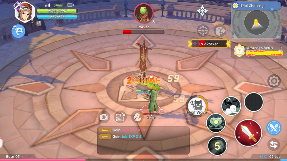 Giao diện màn hình ngang của game MMORPG RAGNAROK Vertical Giao diện màn hình ngang của game MMORPG RAGNAROK Vertical