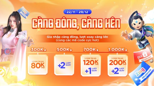 Khởi động mùa lễ hội cuối năm cùng VNGGames Rewards, nhận ngay xe điện Vinfast và iPhone 15 Pro Max rewards vnggamesjpg