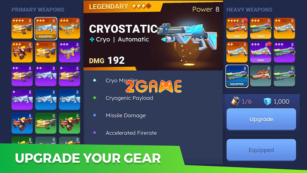 Hệ thống vũ khí của game hành động Riftbusters