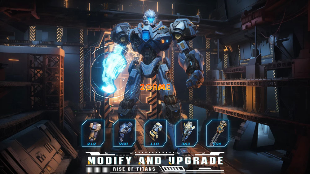 Mẫu robot trong game Rise of Titans Mẫu robot trong game Rise of Titans