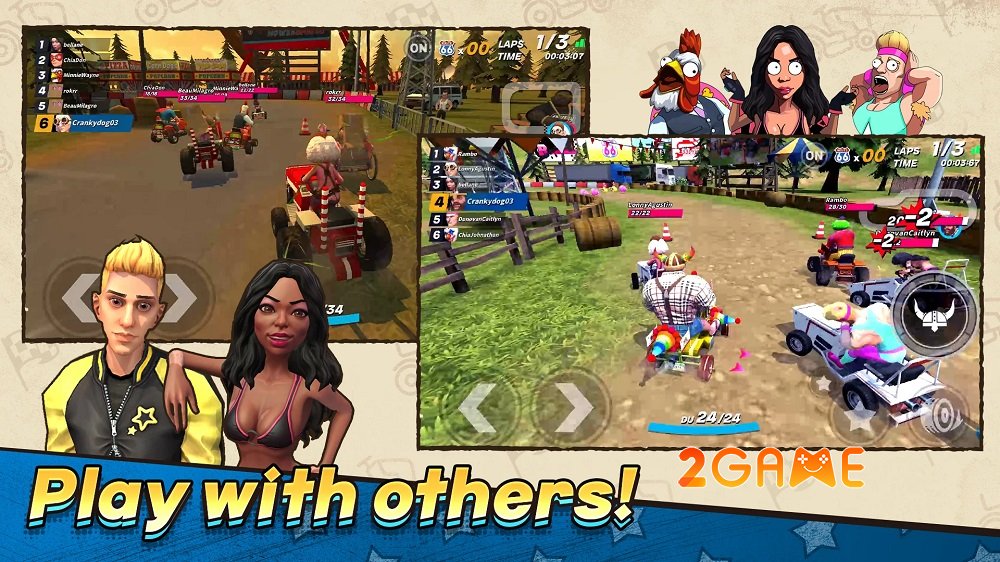 Rumble Racing Star – Game đua xe kart mở đăng ký trước cho Android và IOS rumbleracingcar 2