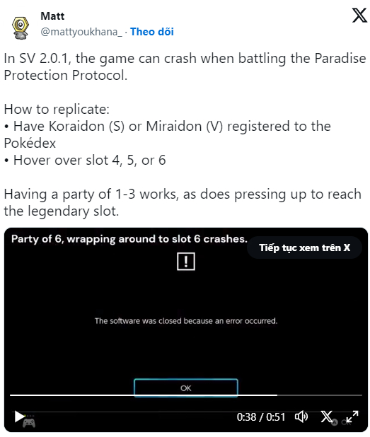 Bản cập nhật của Pokémon Scarlet và Violet bị người dùng "bắt tại trận" lỗi game ngớ ngẩn - Ảnh 1.