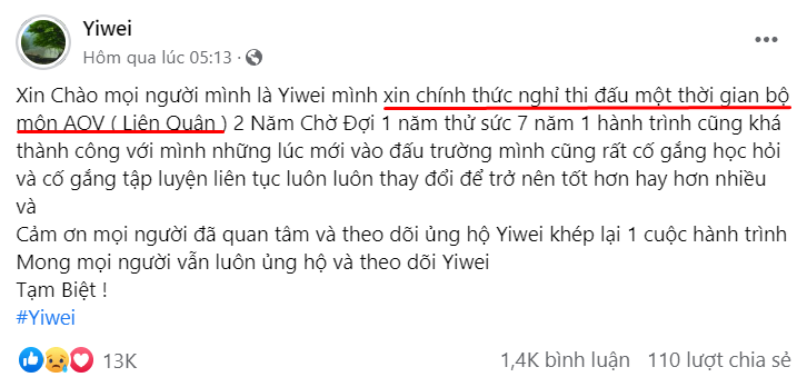 Điểm chung đáng chú ý trong thông báo giải nghệ của các tuyển thủ Liên Quân - Ảnh 2.