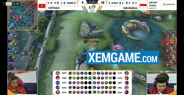sea-games-31-mobile-legends-ngay-dau-2 SEA Games 31 ngày đầu tiên: Mobile Legends: Bang Bang VNG Việt Nam cầm hòa đối thủ duyên nợ sea games 31 mobile legends ngay dau 2