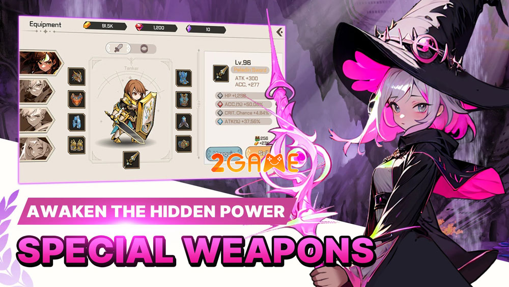 Vũ khí và trang bị trong game nhập vai Secret Land Adventure