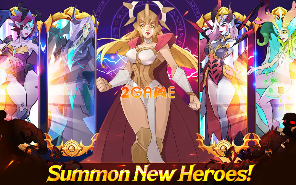 Dàn nhân vật độc đáo trong game Shadow Soul: RPG Dungeon Raid