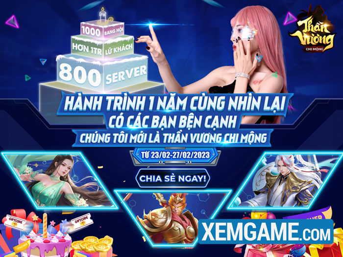 Sôi động cùng sinh nhật Thần Vương Chi Mộng: Cùng khám phá chuỗi sự kiện đặc sắc kèm quà tặng “to ơi là to” sinh nhat than vuong chi mong 1