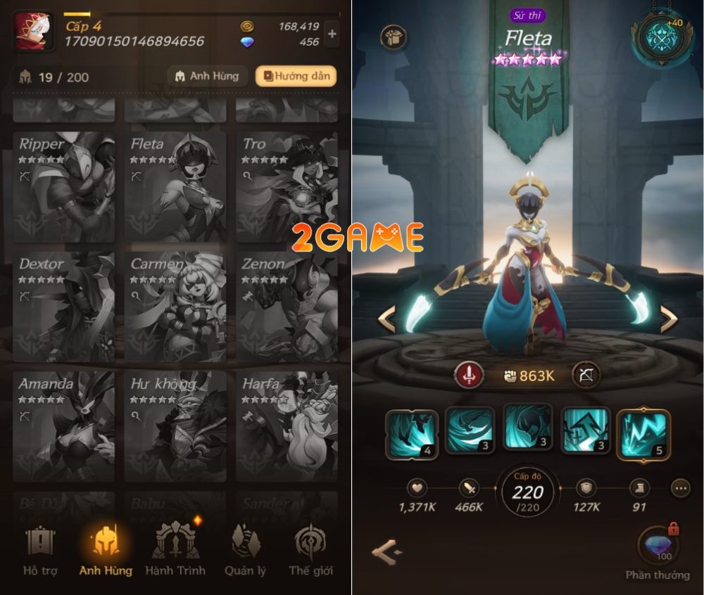 Khám phá các đội hình đang được tin dùng trong game Souls souls 5