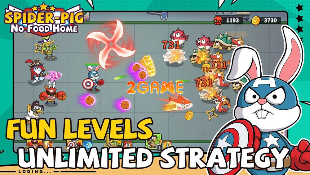 Trải nghiệm những giây phút giải trí trong game thủ thành Spider Pig: No Food Home