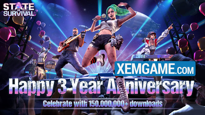 state-of-survival-ky-niem-3-nam-1 Đánh dấu tròn 3 năm tuổi, State Of Survival khiến dân tình “đứng ngồi không yên” với loạt sự kiện, update kèm quà tặng cực VIP state of survival ky niem 3 nam 1