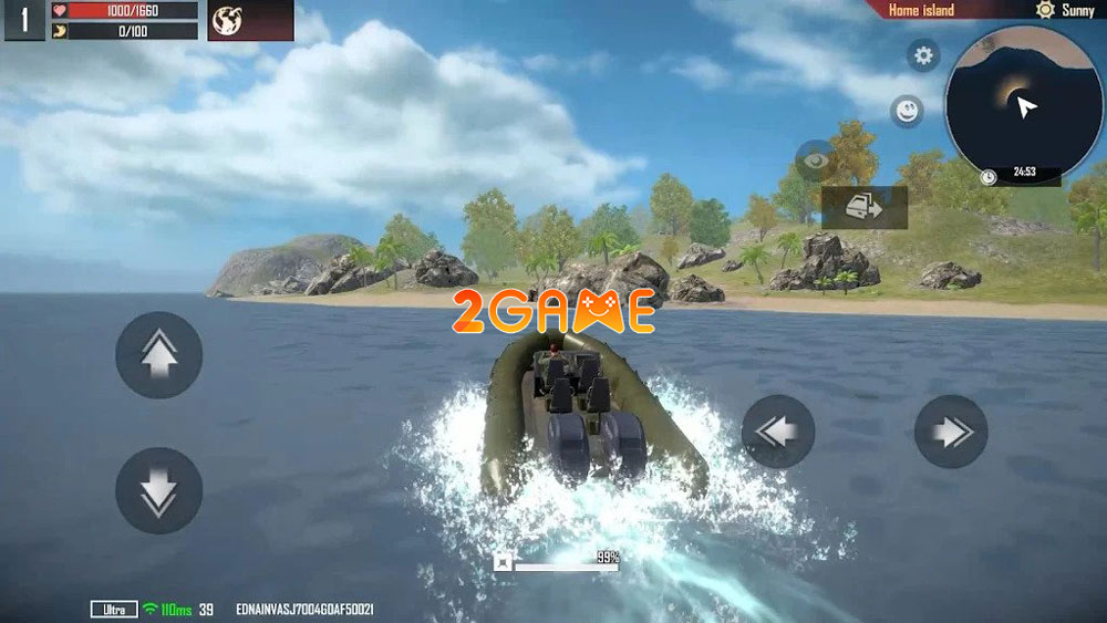 Giao diện của game Survival Island khá giống PUBG Mobile