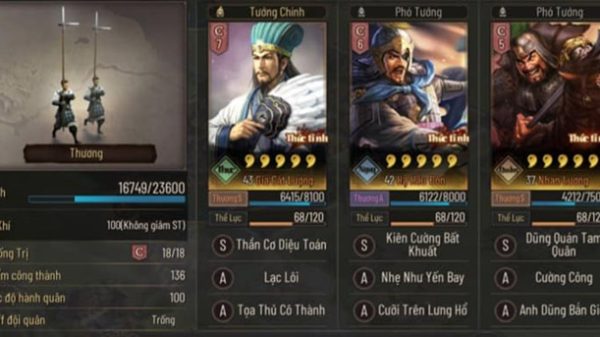Những đội hình tướng được cộng đồng Tam Quốc Chí: Chiến Lược tích cực chia sẻ? tam quoc chi chien luoc 24 2 thumbjpg