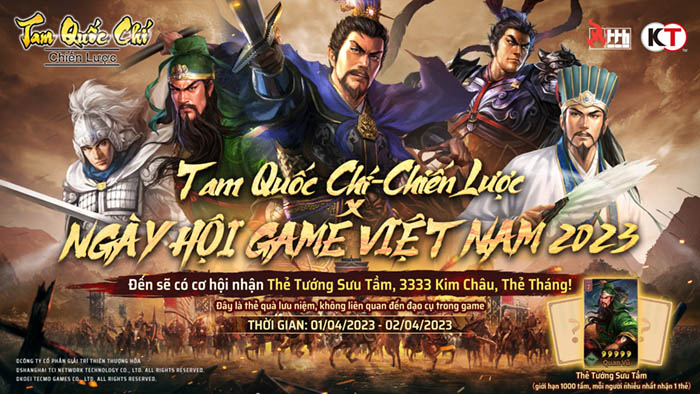Tam Quốc Chí – Chiến Lược chào sân Ngày Hội Game Việt Nam 2023, ra mắt thông tin phiên bản mới “Quần Hùng Thảo Đổng” tam quoc chi chien luoc 31 3 2