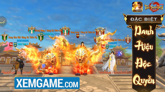 Hùng Bá Thiên Hạ - giải đấu Bang Hội hàng đầu sắp diễn ra của Tân Thiên Long Mobile