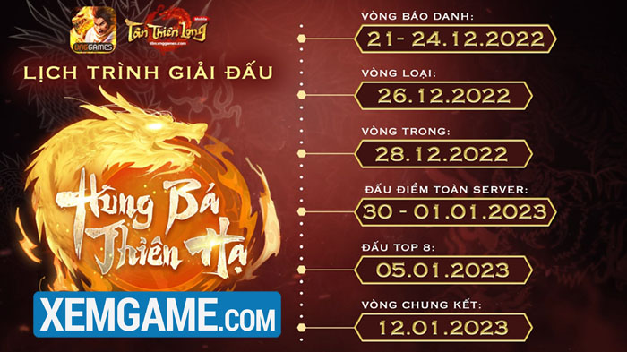 Hùng Bá Thiên Hạ - giải đấu Bang Hội hàng đầu sắp diễn ra của Tân Thiên Long Mobile