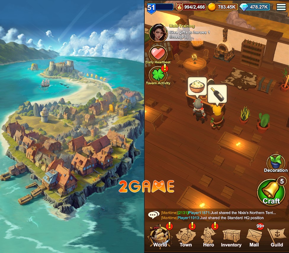 tavern-legend-1 Gameplay đơn giản trong game Tavern Legend