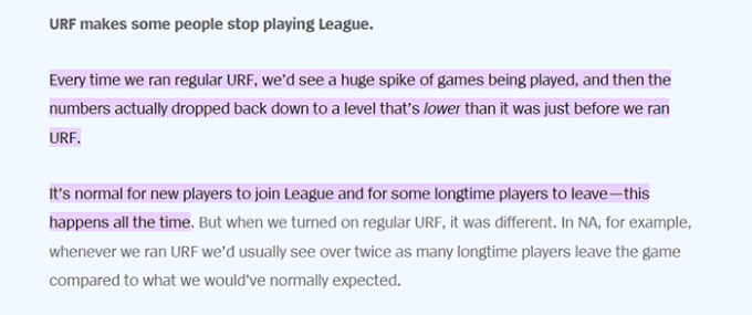 Fan thất vọng vì ARURF, Riot vẫn cố chấp với quan điểm hơn nửa thập kỷ - Ảnh 2. Fan thất vọng vì ARURF, Riot vẫn cố chấp với quan điểm hơn nửa thập kỷ - Ảnh 2.