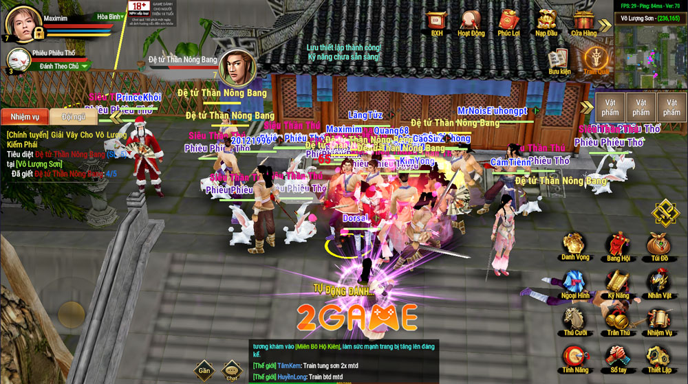 Lượng người chơi đông đúc trong game MMORPG 3D Thần Long Mobile Lượng người chơi đông đúc trong game MMORPG 3D Thần Long Mobile