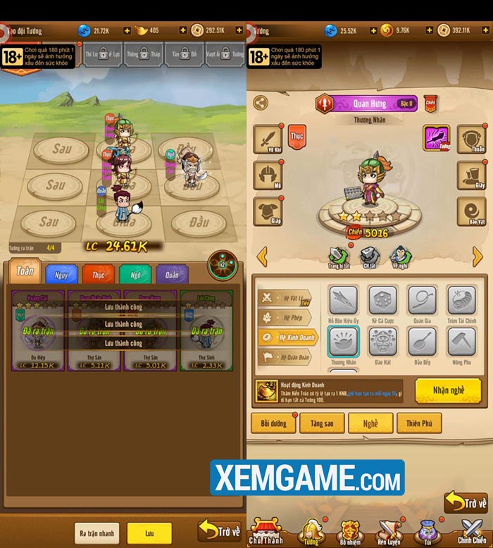 thanh-chu-tam-quoc-5-9-2 Thành Chủ Tam Quốc mang đến một gameplay hòa trộn tuyệt hảo yếu tố chiến thuật, thẻ bài và AFK thanh chu tam quoc 5 9 2