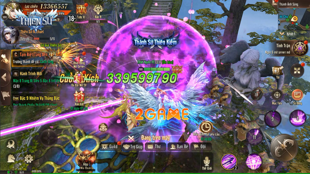Bom tấn game MMORPG Thánh Quang Thiên Sứ sắp cập bến làng game Việt thanh quang thien su 1 2